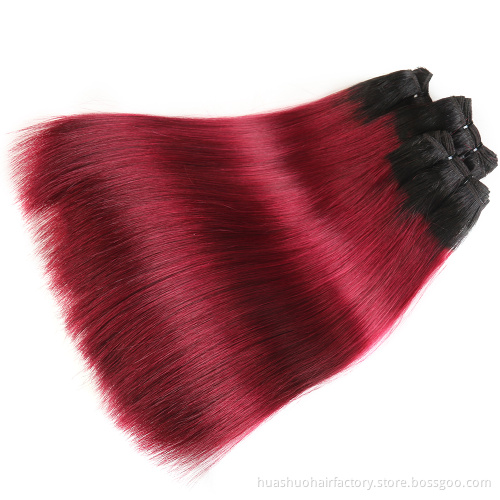 Super Cuticle Aligned Vietnam Burmese 10a 99J Straight Raw Malaysian Virgin Weft With Closure ,Double Drawn Human Hair Weaves